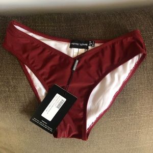 Maroon bikini bottoms from pretty little thing